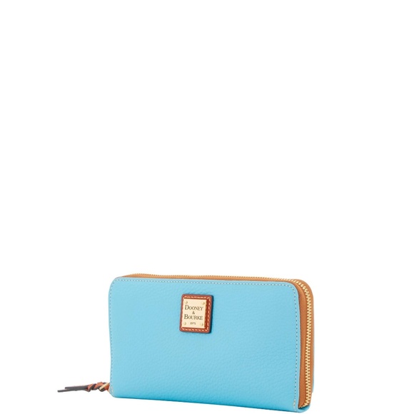 Dooney & Bourke Handbags - Dooney & Bourke Large Pebble Grain Wristlet Wallet